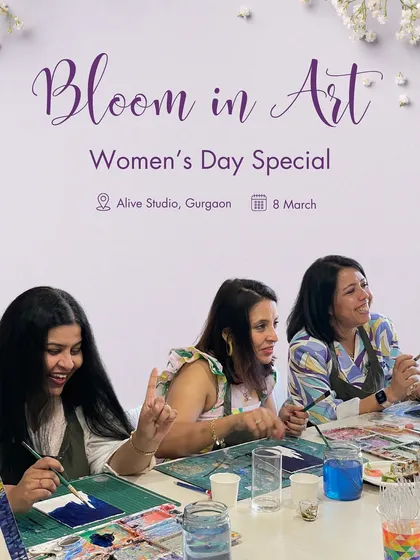 Our "Bloom in Art" Women's Day special, inviting women to slow down, connect, and create together in a supportive and fun environment.