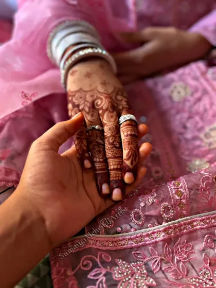 A close-up of the beautiful stain, showing the intricate details and the rich color.