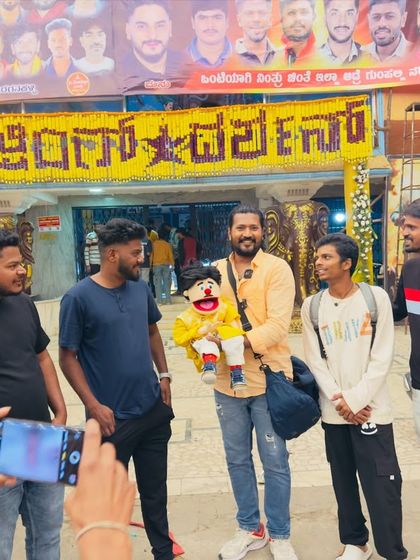 Here’s a behind-the-scenes shot of me, Lucky, and some fans being photographed outside 'The Devil' screening. It shows the real, on-the-ground engagement that happens during my promotions.