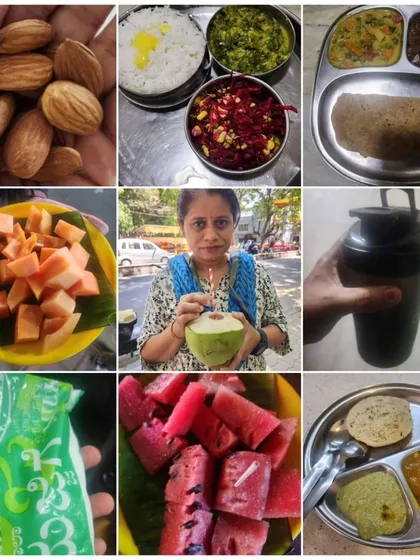This is what our nutrition plan looks like. Simple, home-cooked Indian meals, fresh fruits, natural hydration like coconut water, and balanced portions. We teach you how to eat healthy without giving up the foods you love.