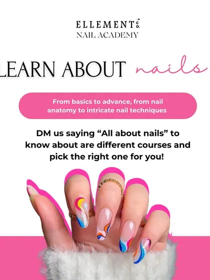 We have a course for everyone. DM us "All about nails" to learn about our different programs, from nail anatomy basics to intricate techniques, and pick the right one for you.