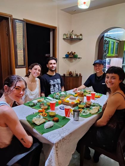 A table full of new friends from abroad, all set to dig into a home-cooked meal. My supper club is a wonderful way to celebrate food and make connections with people from all walks of life.