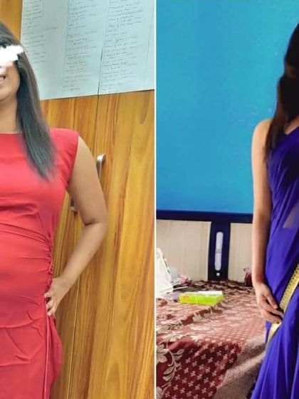 A stunning transformation that highlights a significant change in body composition and confidence. This client's journey shows the power of combining proper nutrition with a healthy lifestyle.