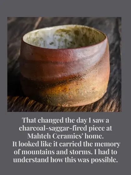 My own journey with clay is one of constant curiosity. This charcoal saggar fired piece inspired me to explore atmospheric firing techniques, reminding me that the limits we perceive are often just the beginning of a new exploration.