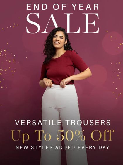 This is a banner image from Fable Street's End of Year Sale campaign. It shows how I can be the face of a major promotional campaign, driving sales with a direct and engaging look.