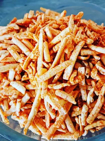 My spicy roasted potato sticks (aloo lachha) are a crowd favourite. They are crispy, tangy, and a much healthier alternative to deep-fried snacks.