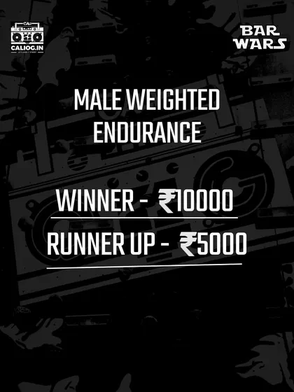 The Male Weighted Endurance champion will walk away with 10,000 rupees, and the runner-up will get 5,000. This category is for those who can handle the extra load.