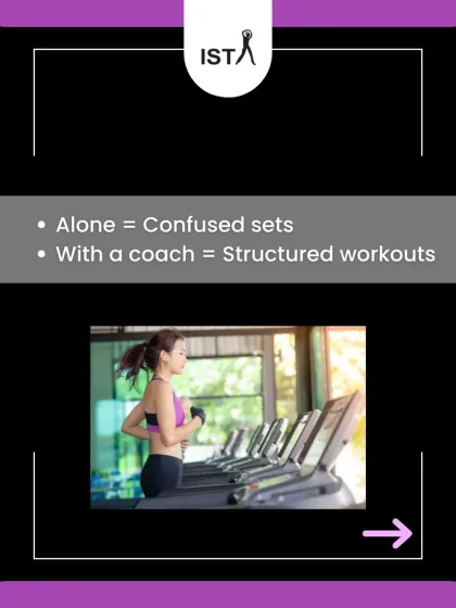 Working out alone can lead to confused sets and wasted effort. With a coach, you get structured workouts designed for your specific goals.
