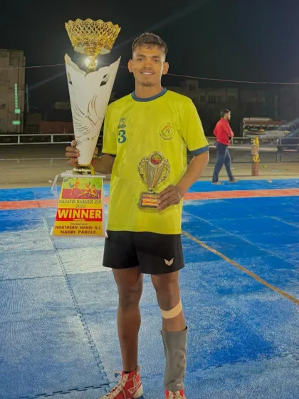 The result of pure passion and hard work. Here is one of our champion players with the first-place trophy from a major tournament in Himachal Pradesh.