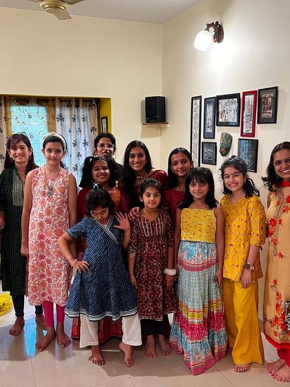 A full house with students and their parents. Our dance academy is a community, and I am grateful for the trust and love they share with me.