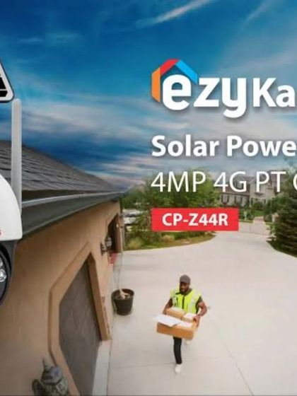 No power source? No problem. We offer the CP Plus EzyKam+ 4G PT camera, which is completely solar-powered. It's the perfect security solution for remote locations, farmhouses, or large properties.