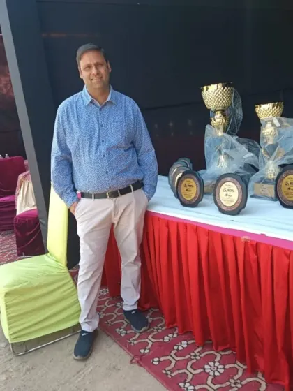 Another shot from the cricket tournament, with the trophies ready to be awarded. Being part of the sporting community is a passion of mine.