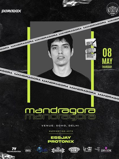This was the announcement for my set alongside future prog master Mandragora at Soho, Delhi. These are the kinds of high-energy psytrance events I love to be a part of.