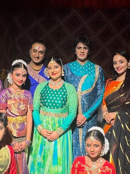 A group photo with our talented team of dancers after a successful performance. We celebrate every opportunity to share our art.