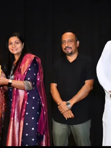 Mrs. Nishitha Tripathi is presented with a token of our appreciation for her invaluable presence and encouragement at our summer camp closing ceremony.