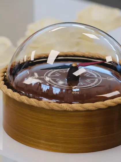 A stunning chocolate compass I created during my final exam at the pastry academy in Vegas. A beautiful and delicious end to an amazing experience.