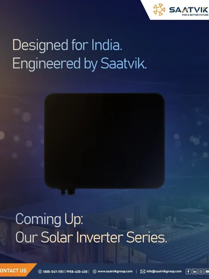 Coming soon: Our own series of solar residential inverters. Designed for India and engineered by us, these inverters will complete your rooftop solar solution with smart, efficient, and reliable technology.