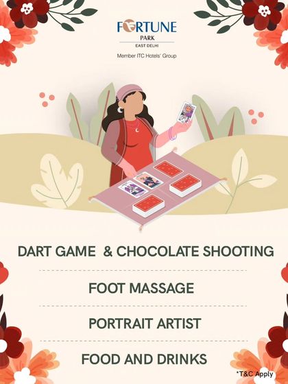 I host special wellness events, like this Mother's Day celebration. These events often include activities like foot massages, games, and special food and drink menus.