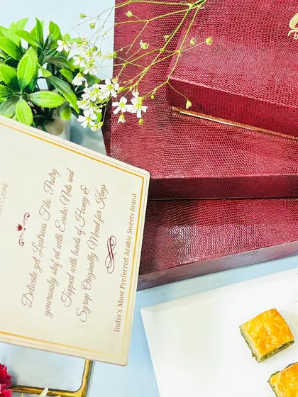 It's the tradition that we bring with us. A shot of our premium packaging and authentic baklava, inviting you to experience the real taste at our stores.