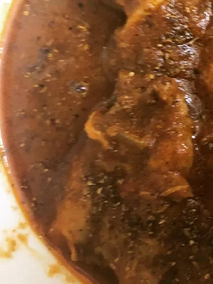 The rich, dark masala of our Chicken Chatkaredar shows the depth of flavour in this homestyle dish.