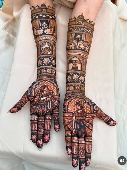 Kanha Mehandi - Bridal Mehndi Custom Storytelling & Portrait Mehndi photo 14