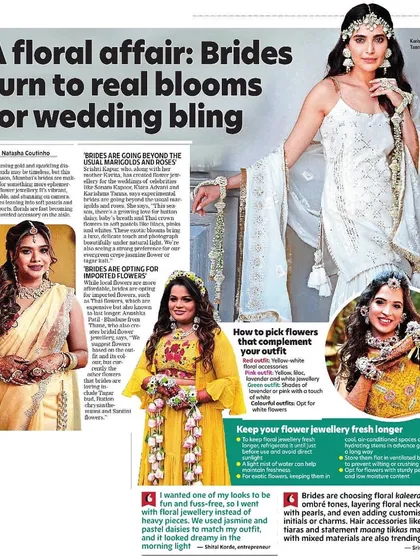I am so grateful for moments like this. Being featured in the Bombay Times was a dream come true and a wonderful recognition of my team's hard work and the beauty of traditional Indian floral art.