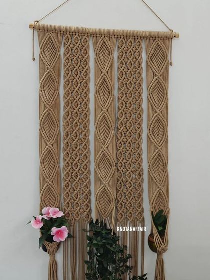 Deepika - Custom Macrame Home Decor Beautifully Functional: Plant Hangers & Wall Pockets photo 7