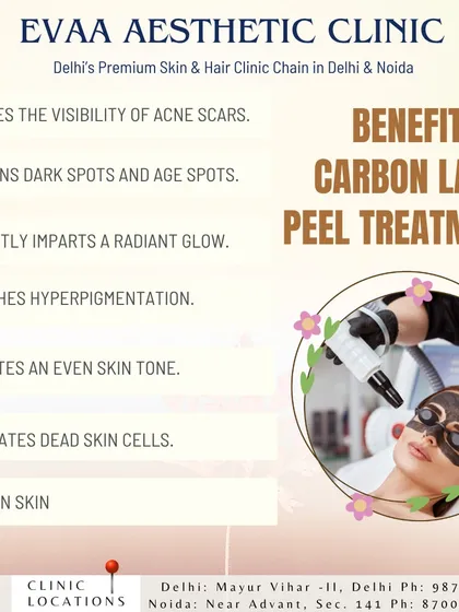 Discover the benefits of our Carbon Laser Peel treatment. This procedure reduces acne scars, lightens dark spots, exfoliates dead skin, and instantly imparts a radiant glow.