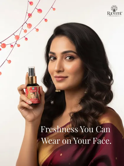 Freshness you can wear on your face. My Geranium Face Perfume is your secret to radiant skin this festive season, acting as an alcohol-free pre-makeup mist that hydrates, nourishes, and refreshes.