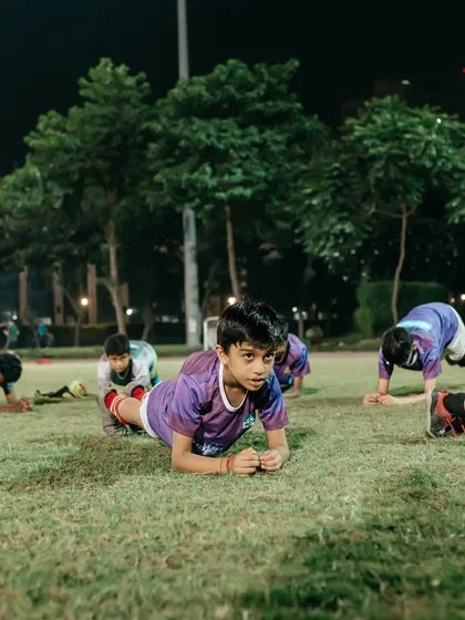 Discipline in every move. Our players know that dedication on the field, even in fitness drills, is what separates the good from the great.