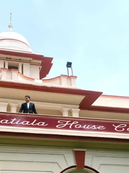 A picture of me at the historic Patiala House Courts in Delhi. I practice across various district courts to ensure I can provide comprehensive legal help wherever my clients need me.