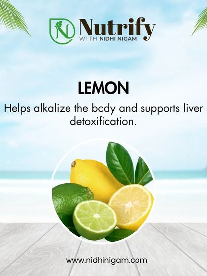Lemon is a versatile summer ingredient that helps alkalize the body and supports liver detoxification. A simple glass of lemon water can do wonders in the heat.