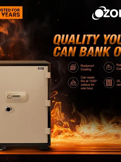 Our Fire Warrior safes offer quality you can depend on, featuring robust, UL test-certified construction and a rustproof coating. We provide solutions that are engineered to resist fire at 1030 degrees Celsius for one hour, protecting your most critical assets.