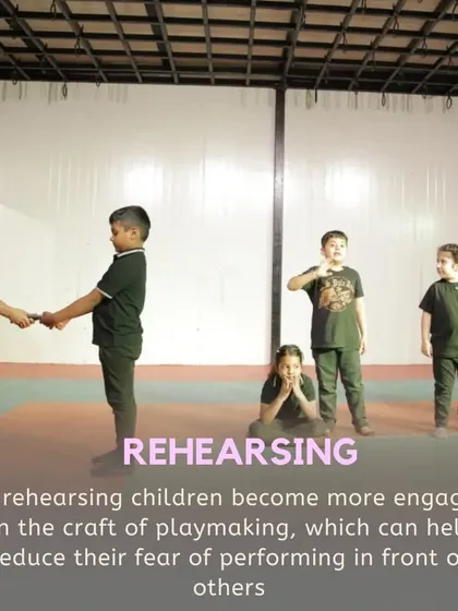 Rehearsing is not about perfection; it's about becoming more engaged in the craft of playmaking, which naturally reduces the fear of performing.