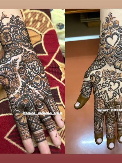 A special anniversary design celebrating '365 days of LOVE', with hearts and personalized elements.