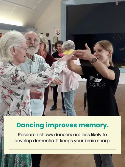 Fact three: Dancing improves memory and research shows it can reduce the risk of dementia.