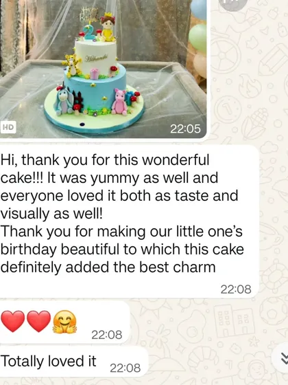 This is why we do what we do. Seeing a photo of the beautiful cake we made is one thing, but reading how much our client and their family loved it, both in taste and design, is what truly makes our day.