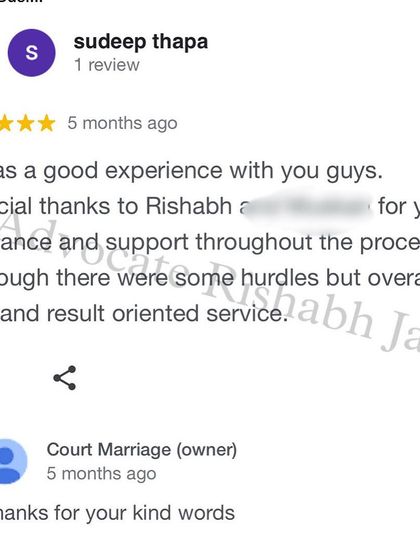 A client shares their good experience, highlighting the guidance and support provided throughout the process. Even with hurdles, my service is fast and result-oriented.