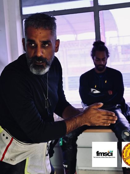 "See where you want to go." I'm explaining the concept of vision, one of the most critical skills for any rider. Your bike goes where you look.