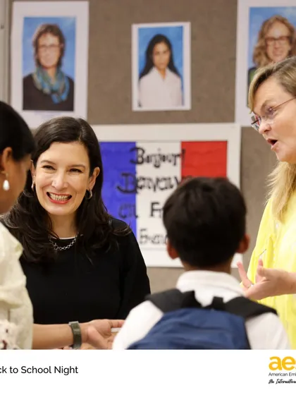 At the Elementary School Back to School Night, we open our classrooms to families to strengthen the home-school connection. It's a time for parents to understand our teaching and learning approach and partner with us to help every child grow.