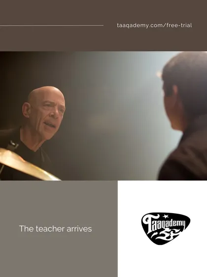 The teacher arrives. Don't keep us waiting. We're ready to help you start your music journey. With a bang!