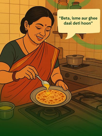 An ode to ghee. We use pure ghee in moderation for its high smoke point, rich flavor, and health benefits, just like our grandmothers did.