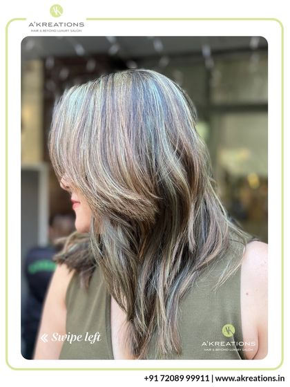 We love creating soft, luminous looks. These highlights are blended to perfection, providing a gentle lift and a radiant, healthy-looking finish.