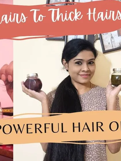 From thin to thick hair, the journey is possible with the right care. This is my powerful hair oil recipe, one of the secrets I use myself and prepare for you.