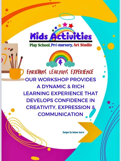 Our workshops provide a dynamic and rich learning experience. This helps develop confidence in creativity, expression, and communication.