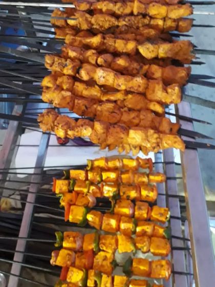 Perfectly marinated Chicken Tikka and Paneer Tikka, ready on skewers. We use quality ingredients and our own blend of spices for that unforgettable taste.