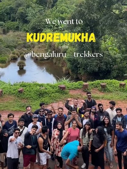 A big, energetic group photo from our Kudremukha trek. We love bringing so many people together to experience the beauty of the Western Ghats.