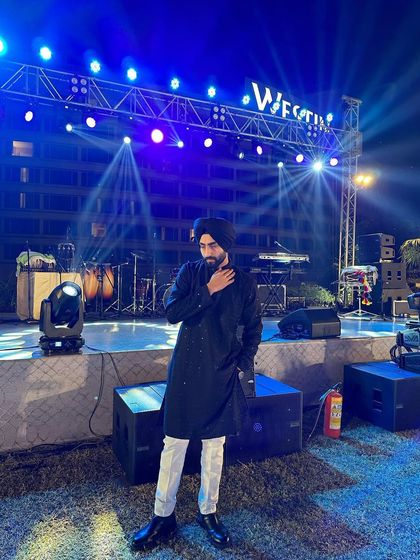 Another look from a recent wedding gig. The stage, the lights, the energy. I'm ready for the season.