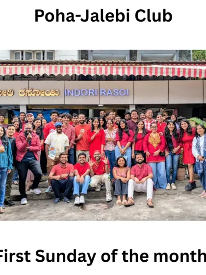 This is the Poha-Jalebi Club in action. What started as a simple breakfast meetup has become a thriving community, bringing together over 60 people for food, stories, and laughter. It’s proof that the most meaningful connections happen in the most relaxed settings.