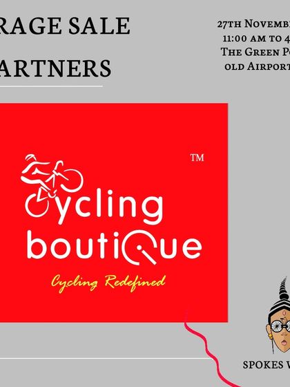 We're happy to have Cycling Boutique as a partner for our Garage Sale, offering great products to our community.